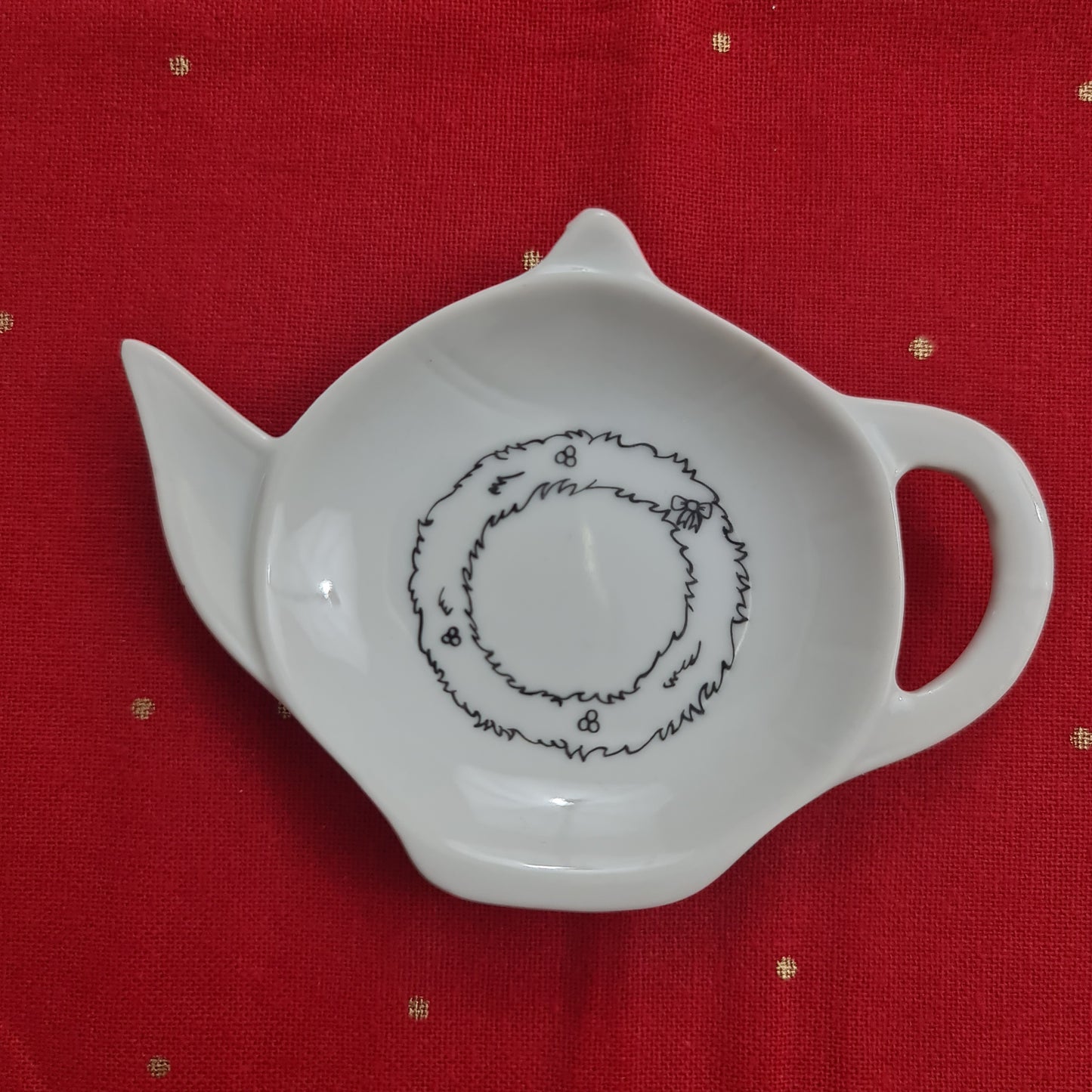 Repose sachet de thé - Couronne de Noël