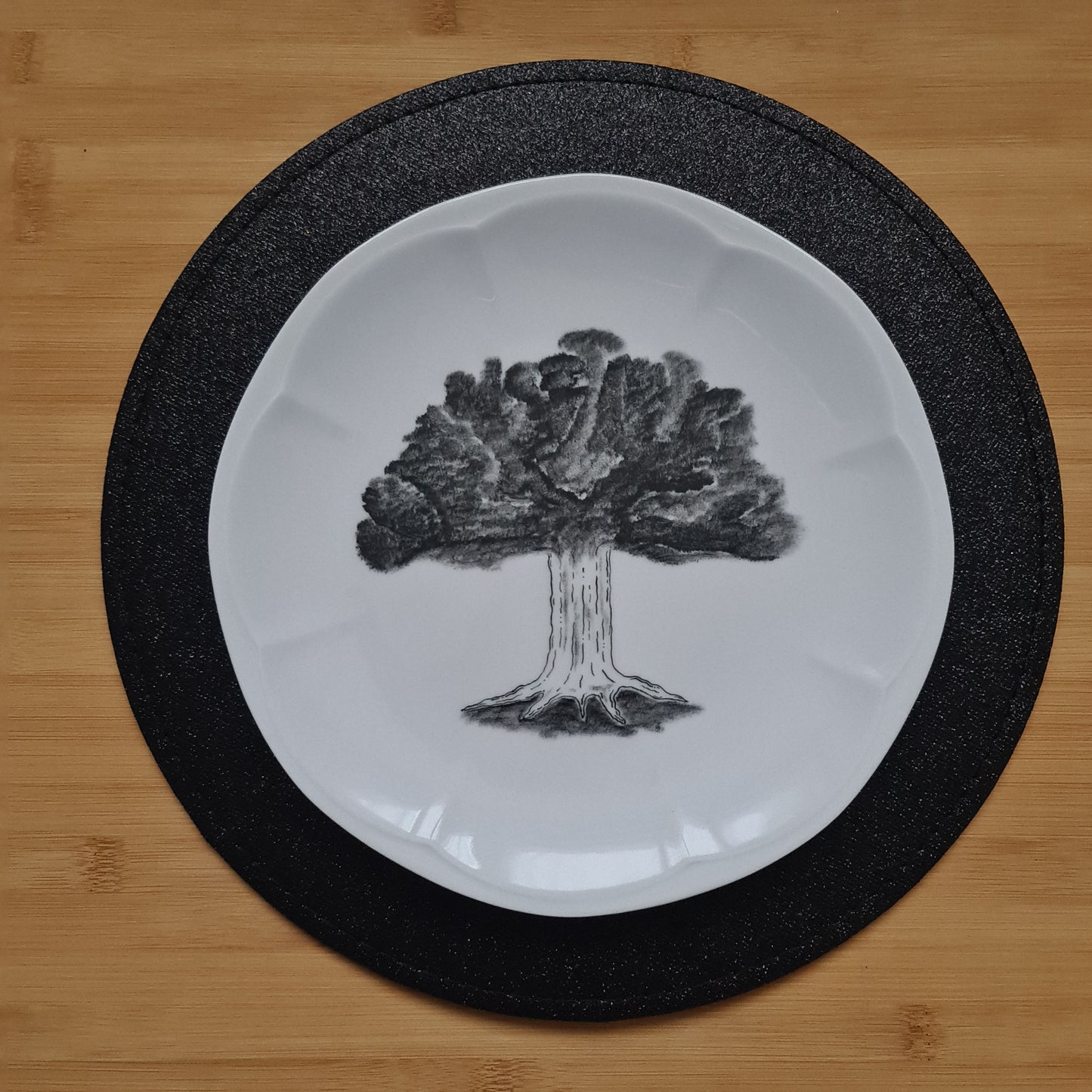 Assiette - Arbre réaliste