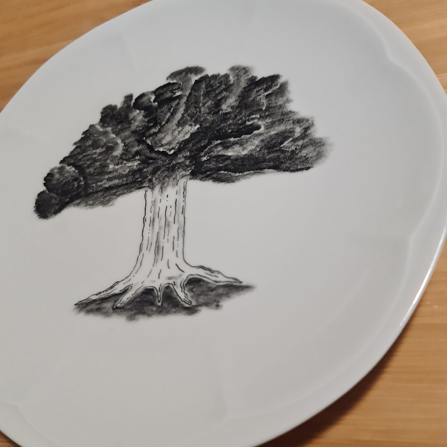 Assiette - Arbre réaliste