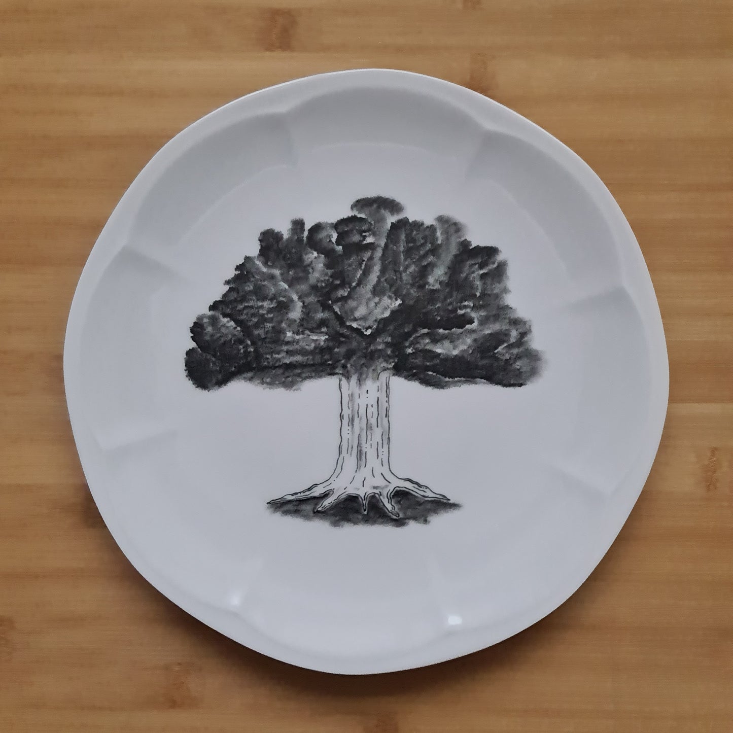 Assiette - Arbre réaliste