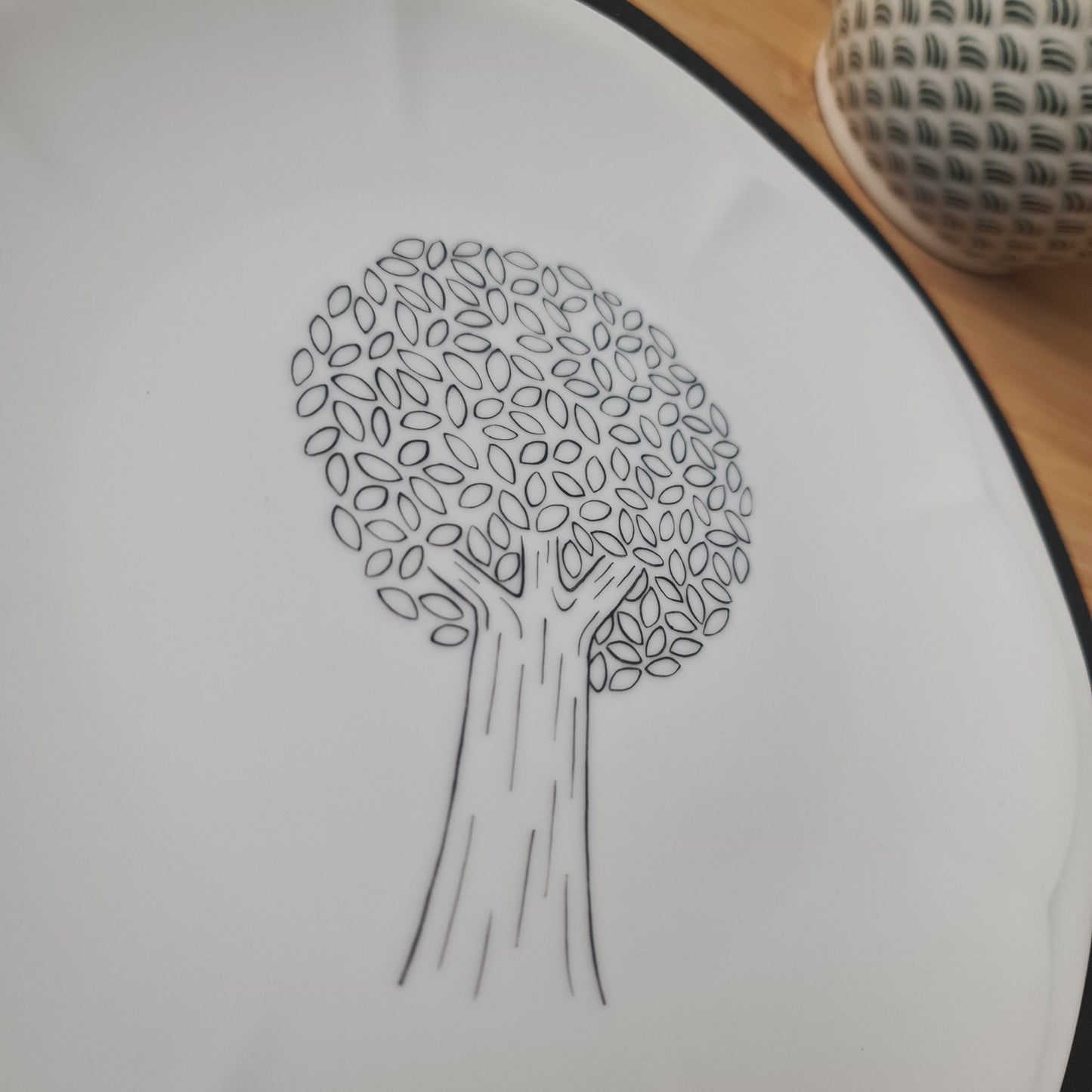 Assiette - Arbre naïf