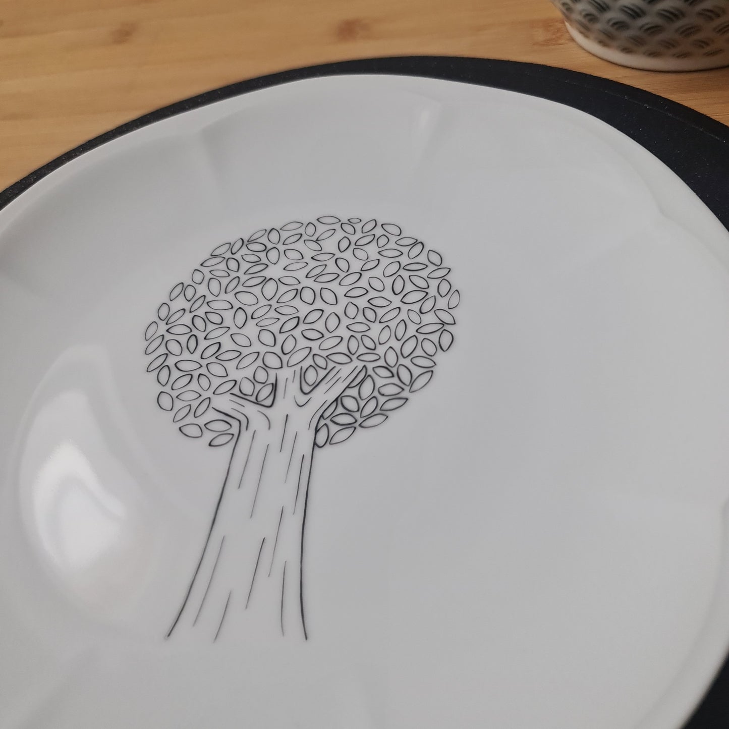 Assiette - Arbre naïf