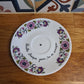 Coupelle ronde chinée - Fleurs ton violet phrase