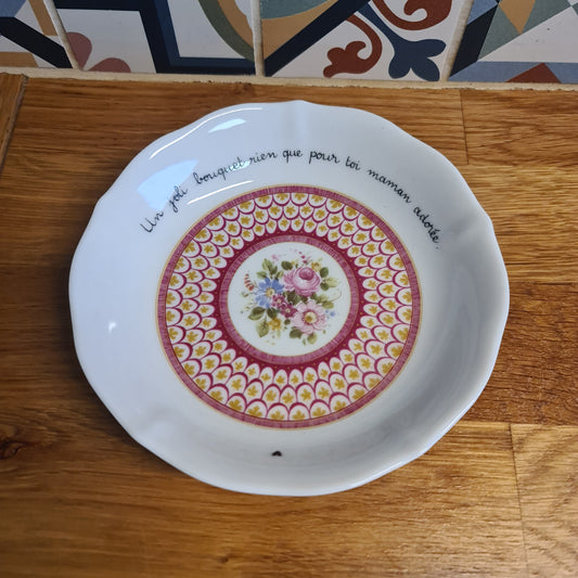 Coupelle ronde chinée - Bouquet