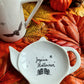 Tasse haute chinée en céramique - décor Chauve-souris peint à la main