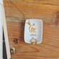 Coupelle à bijoux rectangle en porcelaine - décor "mon petit soleil" peint à la main