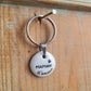 Porte-clés bélière - décor Maman d'amour peint à la main