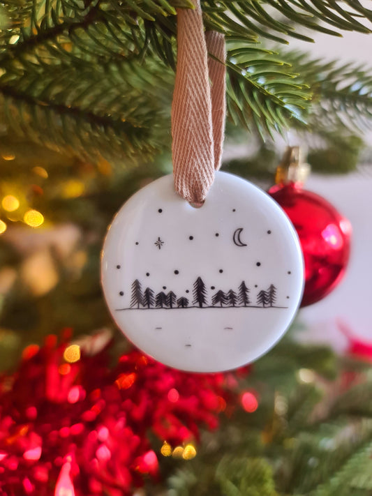 Médaillon rond - Forêt