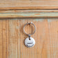 Porte-clés bélière - décor Merci Maîtresse peint à la main
