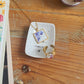 Coupelle à bijoux rectangle en porcelaine - décor "mon petit cœur" peint à la main