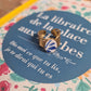Bague nœud en Acier inoxydable doré - décorée à partir de vaisselle - Feuillage bleu