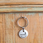 Porte-clés bélière - décor Maman d'amour peint à la main