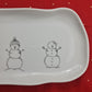 Plat cake irrégulier - Famille Bonhomme de neige